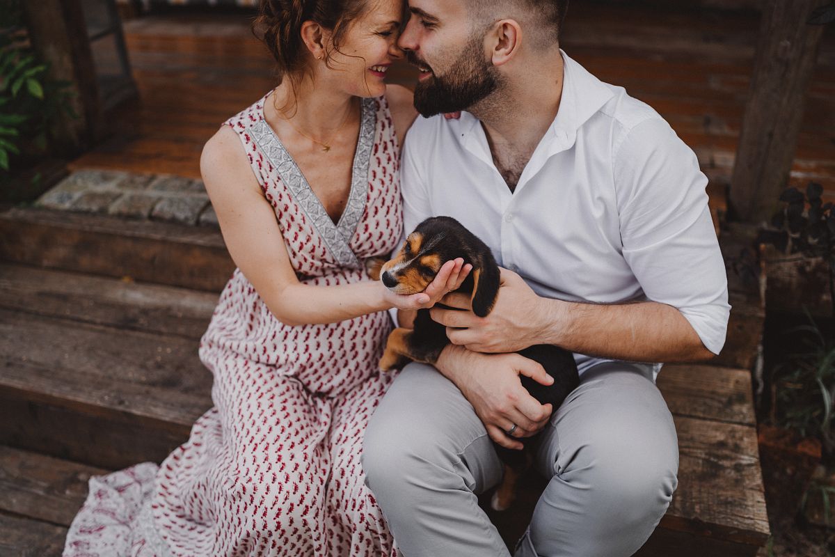 sesja ciążowa boho
