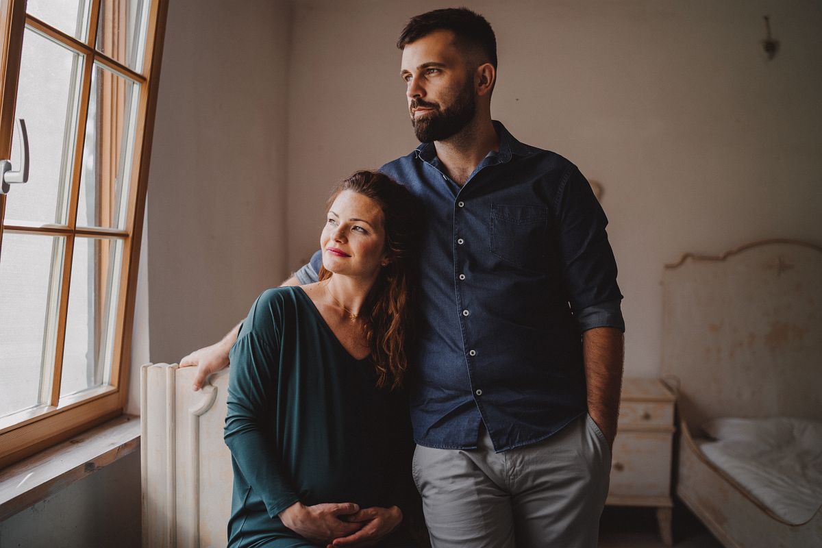 sesja ciążowa boho